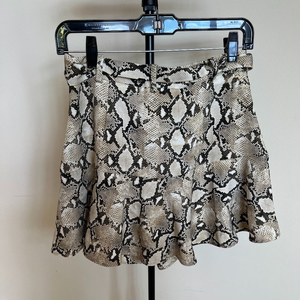 Zara Snakeskin Mini Skirt
